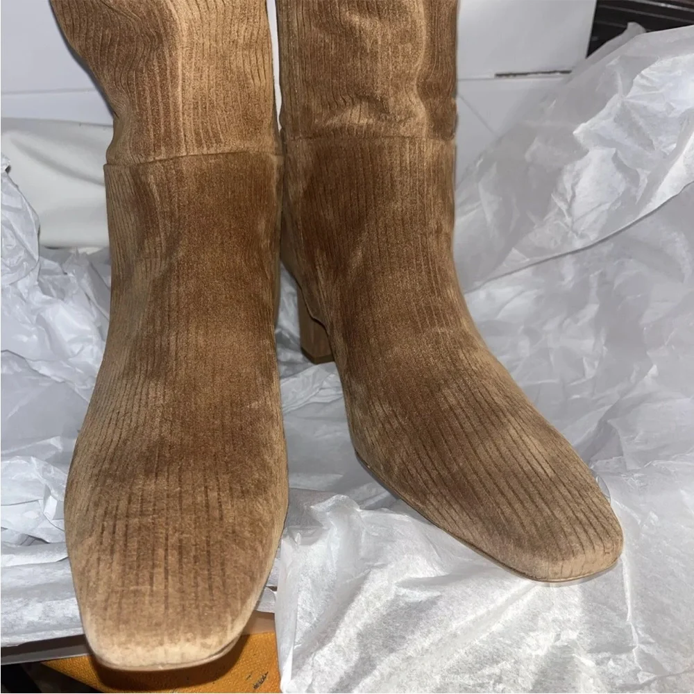 3.1 Phillip Lim Tess Suede Square Toe Boot MSRP $895 EUR 41 Best Fit 10.5 US New - Picture 3 of 10